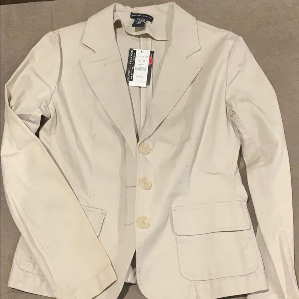 New York & Company khaki blazer. NWT.